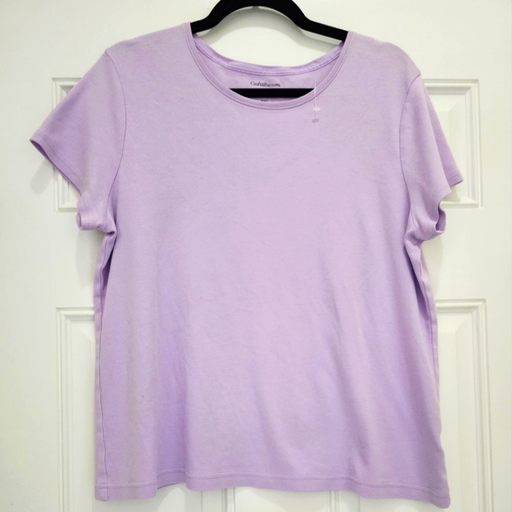 NWOT Croft & Barrow Classic Tee Size Petite XL Lavender